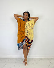 Load image into Gallery viewer, Tracy Half & Half Drawstring Dress